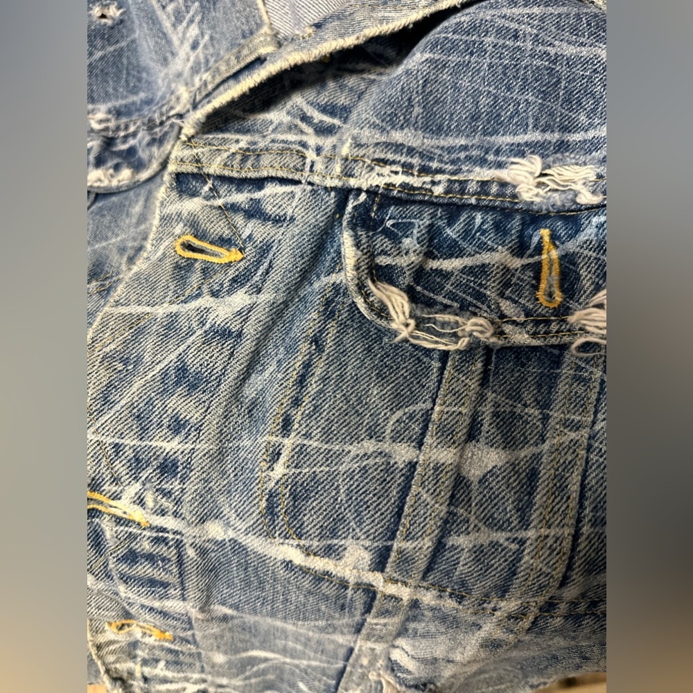 Lee Vintage Denim Custom Vest L/Xl 1970’s - image 3